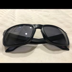 Oakley Holbrook black on black sunglasses.